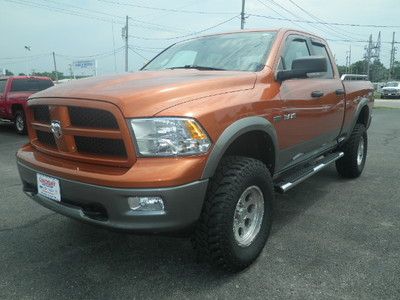 Orange gray leather trx 5.7l v8 hemi laramie 4x4 shortbed lift kit