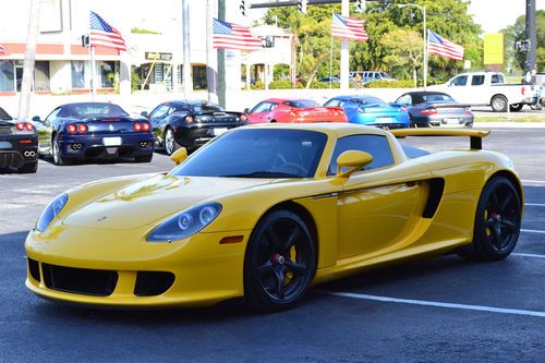 2005 porsche carrera gt "yellow/ascot brown" stunning !