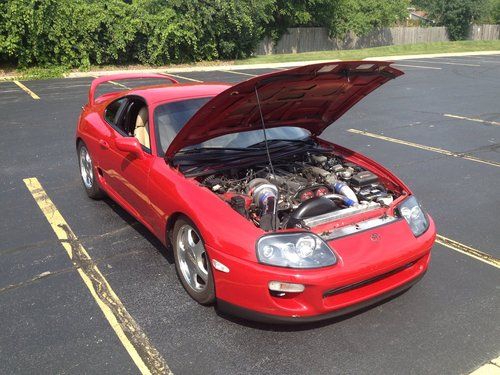 Toyota supra 700hp, greddy single turbo, th400 trans, 98 heads tails dash, targa