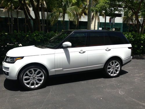 2014 range rover supercharge white with black ebony interior