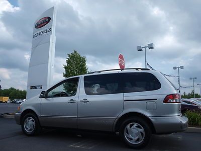 2002 xle leather clean carfax moonroof 3rd row 6cyl fwd silver