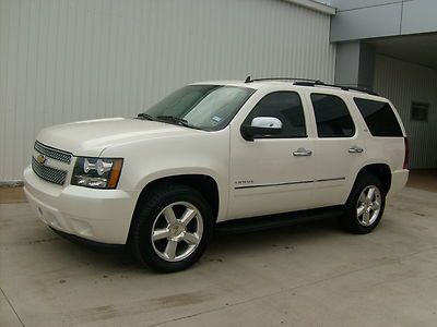 2013 ltz tahoe white-diamond nav/sun/dvd 15k miles