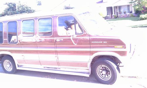 Old faithful: conversion van, ford econoline 1/2 ton