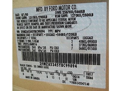 2000 Windstar SEL- Power Sliding Doors- Rear AC- Leather 7 Passenger Seating, US $3,950.00, image 39