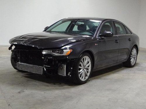 2012 audi a6 3.0t quattro tiptronic damaged salvage runs! super low miles l@@k!!