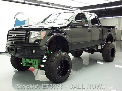 2010 ford f-150 fx2 crew custom lifted leather 20's 31k texas direct auto