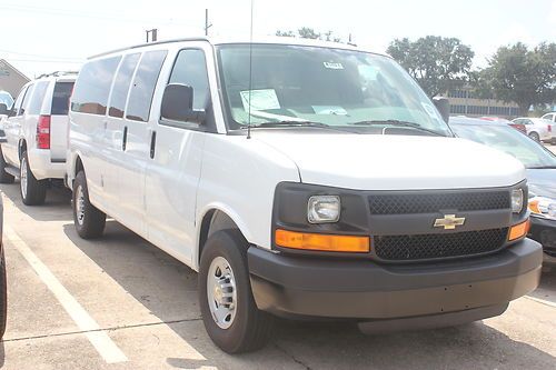 2013 chevrolet express 3500 1 ton extended passenger van people hauler new