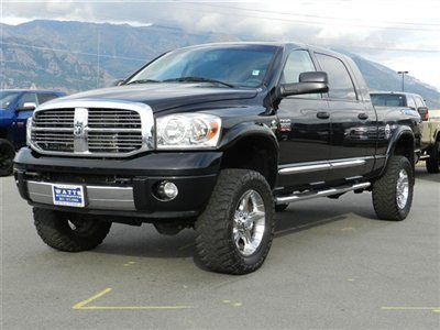 Dodge ram mega cab cummins diesel laramie 4x4 custom lift wheels tires leather