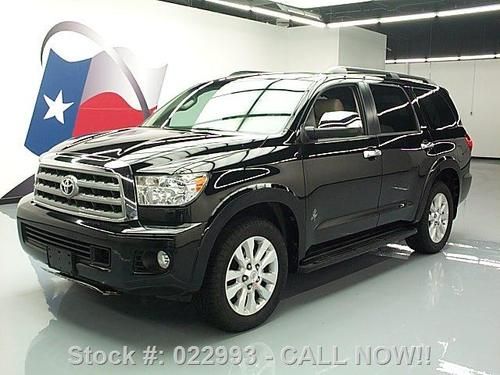 2010 toyota sequoia platinum nav rear cam dvd 20's 44k texas direct auto