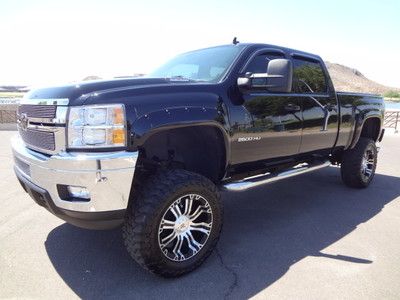 2011 2500 hd crew cab short bed 4x4 duramax diesel allison ltz lifted 20's sweet