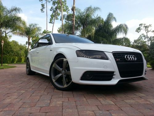 2011 audi s4, quattro, ibis white, titanium, bang &amp; olufsun, leather, navi, dvd