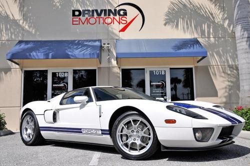 2005 ford gt! white/black! blue stripes! all 4 options!