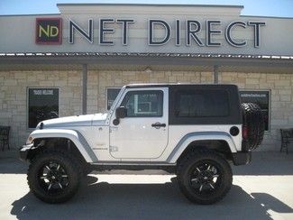 2008 sahara hdtop auto 48k mi new lift 35" tires fuel whls net direct autos tx