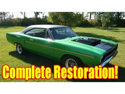 1970 plymouth roadrunner creation completely restored w/ modified 440 big block