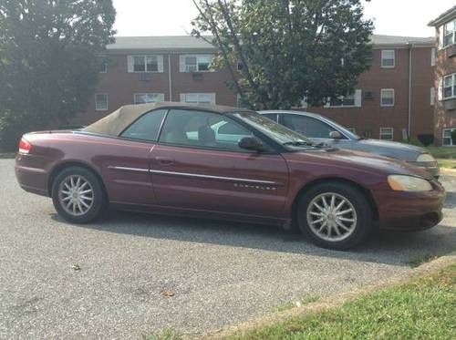 2001 chrysler sebring lx convertible 2-door 2.7l