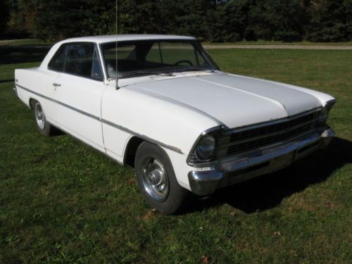 1967 chevrolet nova 2 dr hardtop chevy ii original eng &amp; trans ps pb tenn.car nr