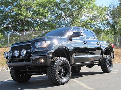 Toyota tundra 2012 crew max 5.7 4wd customized lift wheels boards loaded a+
