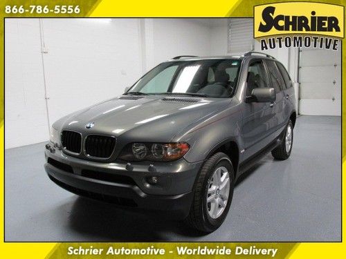 2006 bmw x5 3.0 gray panoramic sunroof 1 owner heated steering wheel