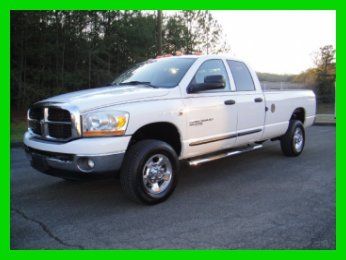 06 ram 3500 quad cab 4x4 5.9 cummins diesel srw! clean carfax! exhaust!