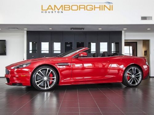 2012 aston martin dbs volante convertible fire red only 213 miles