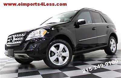 Ml350 4matic awd navigation 2010 mercedes black on black low miles clean carfax