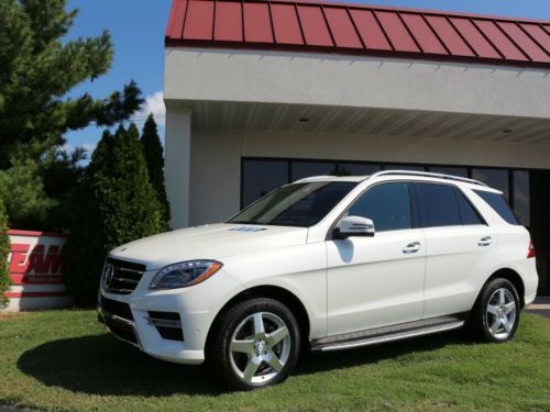 2013 m. benz ml550 - white/black - $75,820 msrp - 25k 1 owner miles - very clean