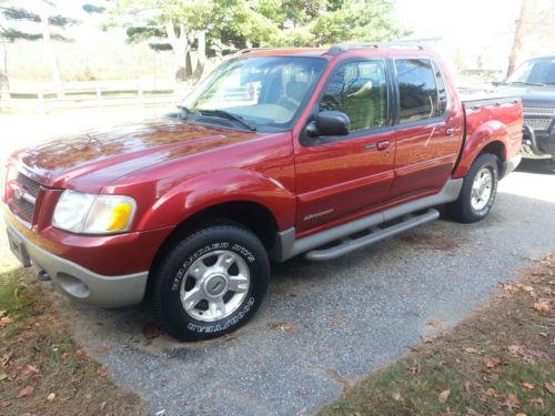 2001 ford explorer sport trac - 4x4, leather, running boards, 2-owner suv truck