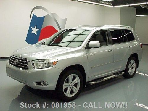 2009 toyota highlander ltd sunroof nav rear cam 56k mi texas direct auto