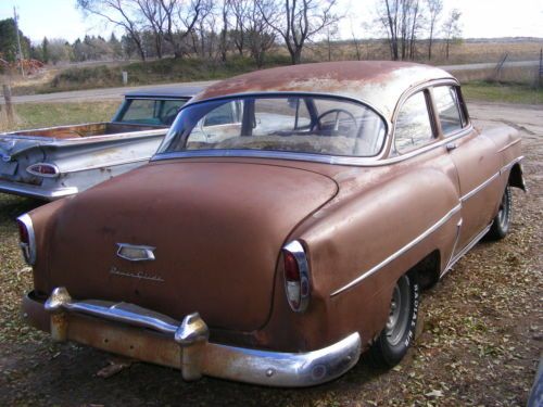 1954 chevrolet 2 door 210 project parts ratrod 150 belair coupe gasser shoebox