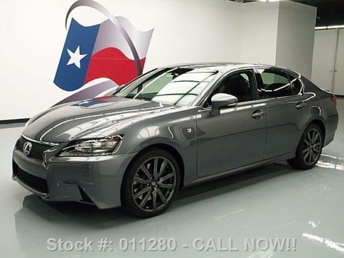 2013 lexus gs350 f-sport sunroof nav rear cam 19&#039;s 16k texas direct auto