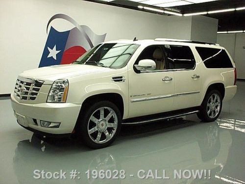2009 cadillac escalade esv ultra sunroof nav dvd 62k mi texas direct auto