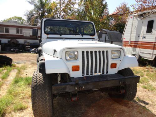 1990 jeep wrangler base sport utility 2-door 350 chevy v8