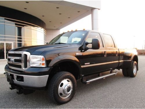 2005 ford f-350 super duty lariat fx4 diesel dually 4x4 black loaded extra clean