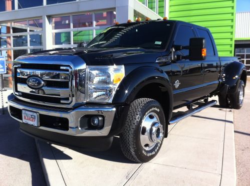 F450 turbo diesel black dually 4x4 leather nav roof line x 4wd loaded lariat