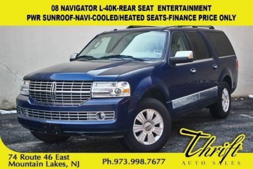 08 navigator l-40k-rear seat  entertainment-pwr sunroof-navi-cooled/heated seats
