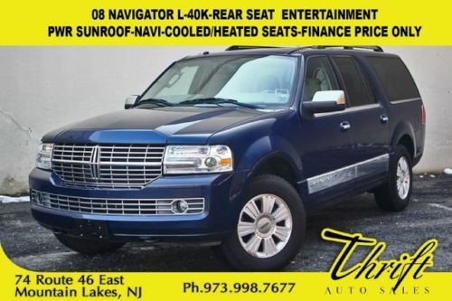 08 navigator l-40k-rear seat  entertainment-pwr sunroof-navi-cooled/heated seats