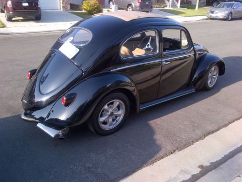 1955 oval ragtop volkswagen bug