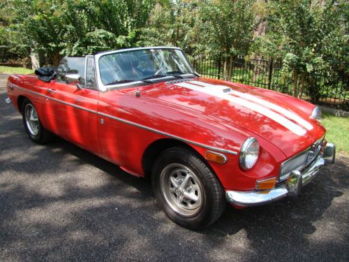 Mgb roadster 1974 chrome bumper model