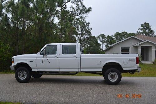 1995 ford f-350 crew cab xl 4x4 auto 54,000 miles no reserve!