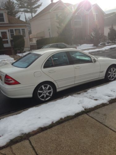 2003 white mercedes-benz c230 kompressor