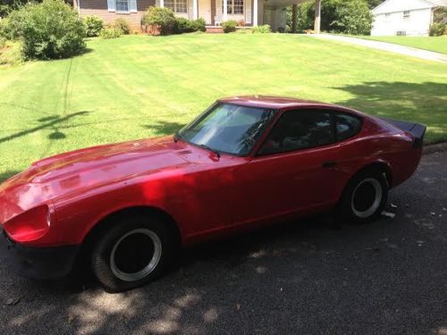 1974 datsun 260z , chevy v8, viper red ,  rust free, all original interior.