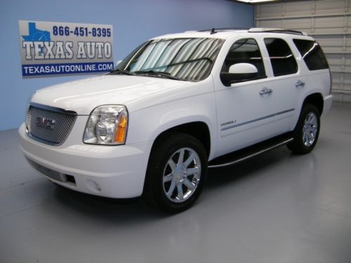 We finance!!  2011 gmc yukon denali roof nav tv heated leather 20 rim texas auto