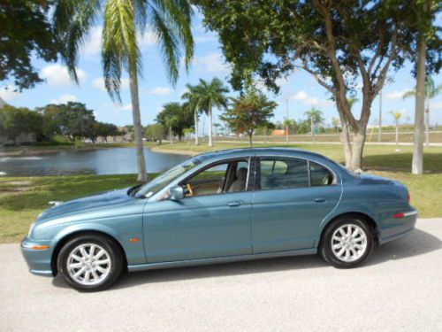 Beautiful florida 2001 jaguar s-type 4.0 v-8! garaged and senior owned!