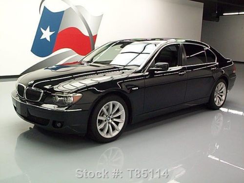 2008 bmw 750li lux seat sunroof nav blk on blk only 54k texas direct auto