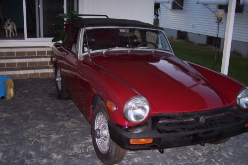 1976 mg midget convertible new paint runs &amp; looks great no reserve located in fl