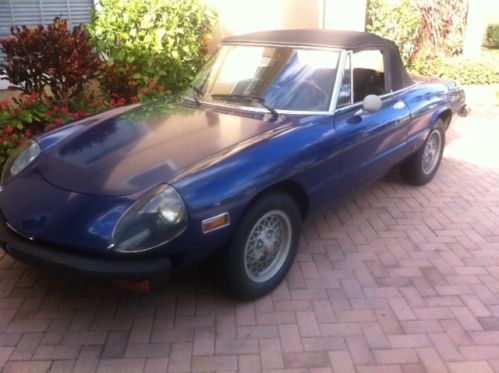 1976 alfa romeo spider veloce convertible 2-door 2.0l