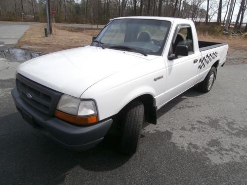 1998 ford ranger xl pickup 2-door v6 liner clean gas saver low miles no reserve