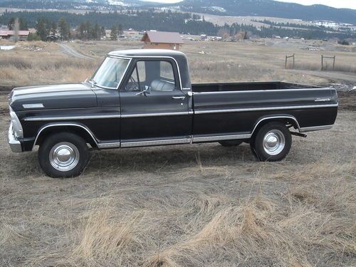 1967 ford  pickup truck: straight, clean, 99.99% rust free, hi-po 390, positrac