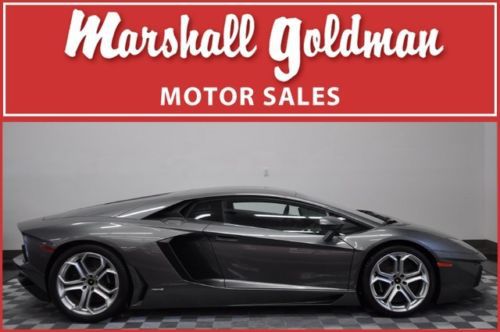 2012 lamborghini aventador grigio estoque with nero ade only 2000 miles