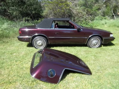 Chrysler tc convertible by masterati. 1989 turbocharged 41,182 miles. very nice